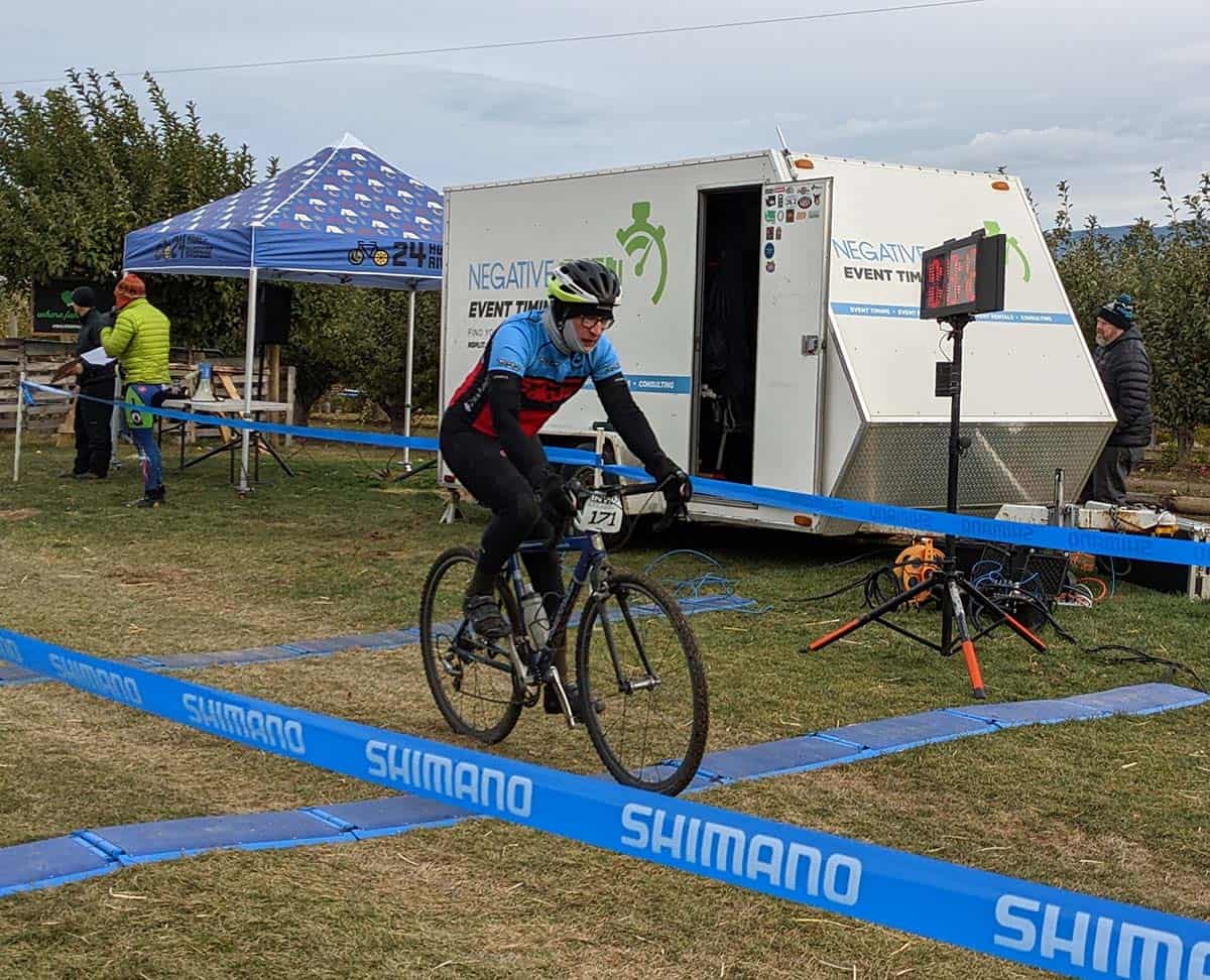 Adult cyclocross rider